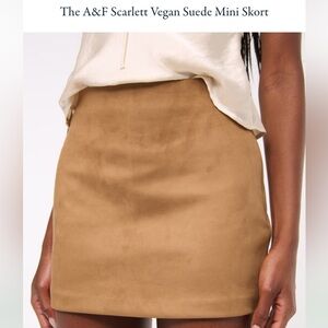 Abercrombie & Fitch Tan Mini Skirt